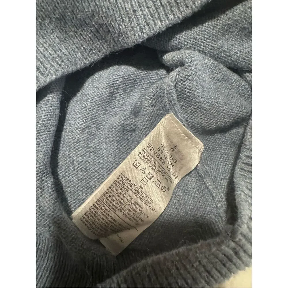 Gap kids fair isle print sweater cotton L10